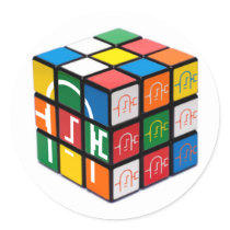 Spatula City Cube Sticker by frankiej708 Spatula City Cube Sticker