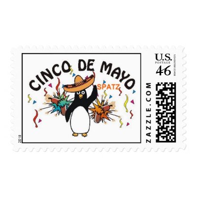 SPATZ CINCO DE MAYO POSTAGE STAMP by nethead