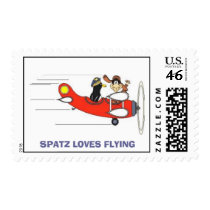 SPATZ LOVES FLYING postage by nethead SPATZ LOVES FLYING postage