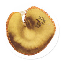 Spaulding Baseball Glove Round Stickers