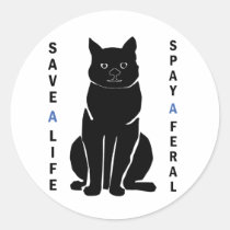 Spay a Feral Sticker stickers