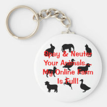 spay and neuter key chains