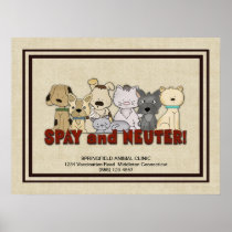 Spay and Neuter Your Pets Advertising Posters