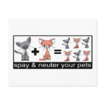 Spay and Neuter Your Pets Postcard