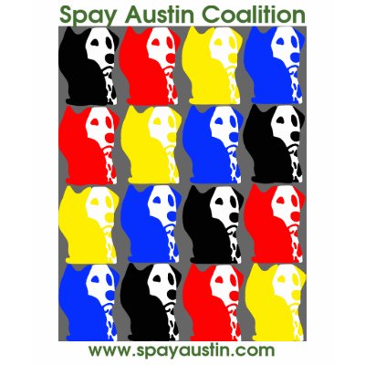 Spay Austin logo collage - distressed gray Shirt by spayaustin