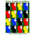 Spay Austin logo collage - green t-shirts