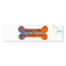 spay neuter adopt bumper sticker