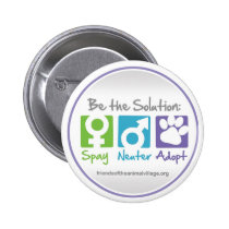 "Spay, Neuter, Adopt" Button buttons