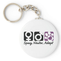 Spay, Neuter, Adopt Keychains