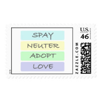 Spay Neuter Adopt Love Stamps