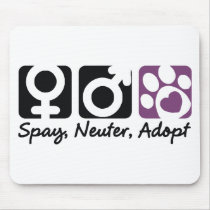 Spay, Neuter, Adopt Mouse Pads