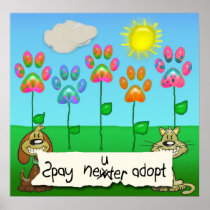 spay neuter adopt posters
