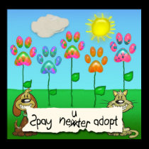 spay neuter adopt posters