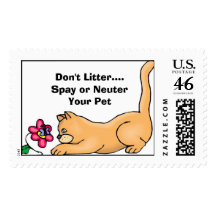 Spay Neuter  Postage Stamp