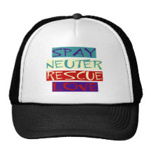 Spay Neuter Rescue Love Mesh Hat