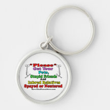 Spay or Neuter Keychains