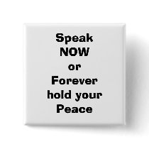 speak pinback buttons