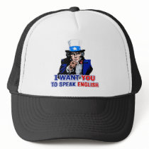 Speak English Mesh Hats