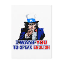 Speak English postcards by JustRightWing Speak English postcards