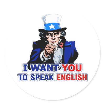 Speak English Sticker by JustRightWing
