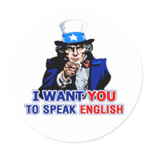 Speak English stickers