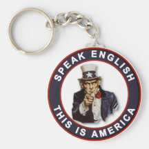 SPEAK ENGLISH - THIS IS AMERICA KEYCHAIN