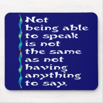 Speak Mousepad