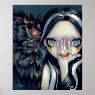 Speak No Evil ART PRINT gothic surrealism horror print