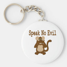 Speak No Evil Keychain