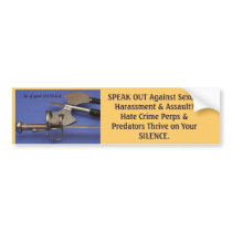 SPEAK OUT Against Sexual Harassment bumper stickers by AGendaBenda5th SPEAK OUT Against Sexual Harassment bumper stickers