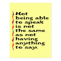 Speak Postcards
