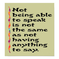 Speak Poster