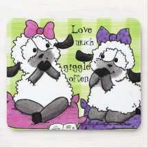 Speak Softly Lambs Mouse Pad