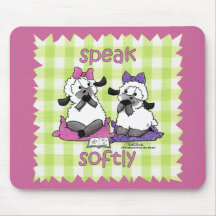 Speak Softly Lambs Mouse Pads