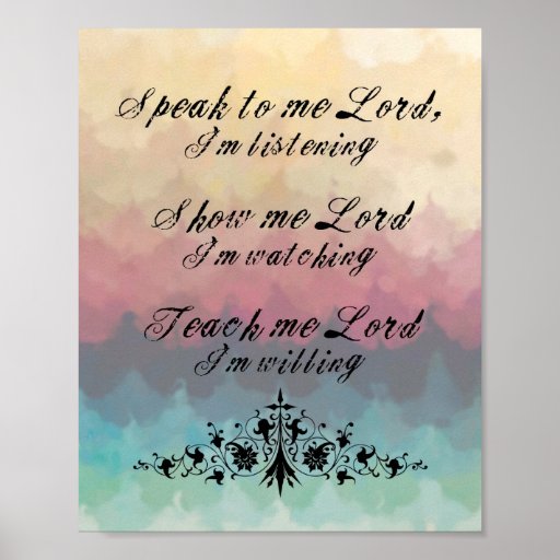 Speak To Me Lord Quotes