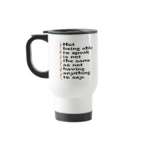 Speak Travel Mugs