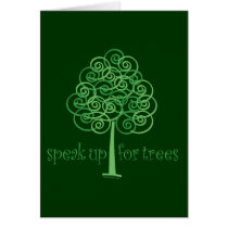 Speak Up for Trees - Tree Hugger cards by GreenNeighborHugger Speak Up for Trees - Tree Hugger cards