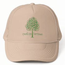 Speak Up for Trees - Tree Hugger hats by GreenNeighborHugger Speak Up for Trees - Tree Hugger hats