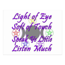 Speak Ye Little  Listen Much Postcards