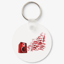 Speaker Birds keychains