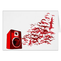 Speaker Birds - Music DJ Loud Disc Jockey cards