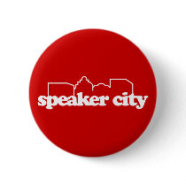 Speaker City old school Pinback Buttons