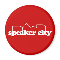 Speaker City old school Refrigerator Magnet