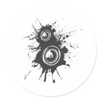 Speaker Graffiti - DJ Music Disc Jockey Audio stickers by HOTDJGEAR Speaker Graffiti - DJ Music Disc Jockey Audio stickers