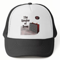 Speaker of Doom on White Trucker Hat
