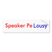Speaker PeLousy bumper stickers by sickleclaw Speaker PeLousy bumper stickers