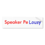 Speaker PeLousy Bumper Sticker