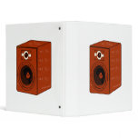 Speaker Single Grunged Graphic Red Brown binders