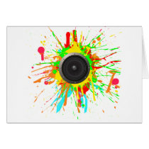 Speaker Splatter - DJ Music Disc Jockey Audio cards