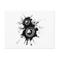 Speaker Splatter Postcard